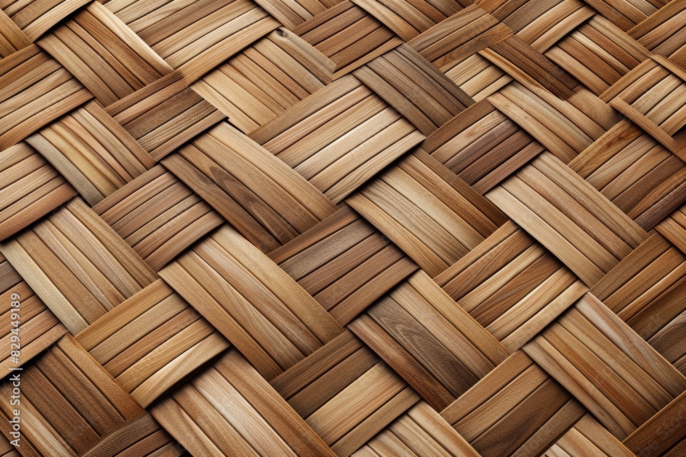 Texture of a product woven from straw close-up. Beautiful simple AI generated image in 4K, unique.