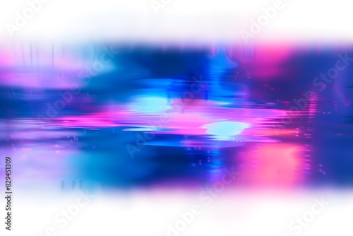  Creative digital illustration with a vibrant blue and purple light leak.