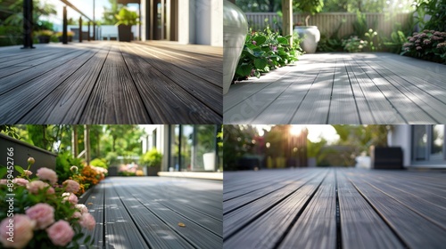 wpc terrace. wood plastic composite decking boards