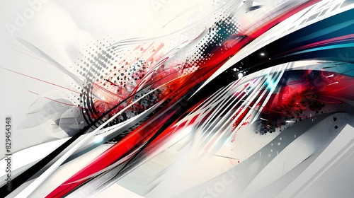 Wallpaper Mural abstract colorful background with waves Torontodigital.ca