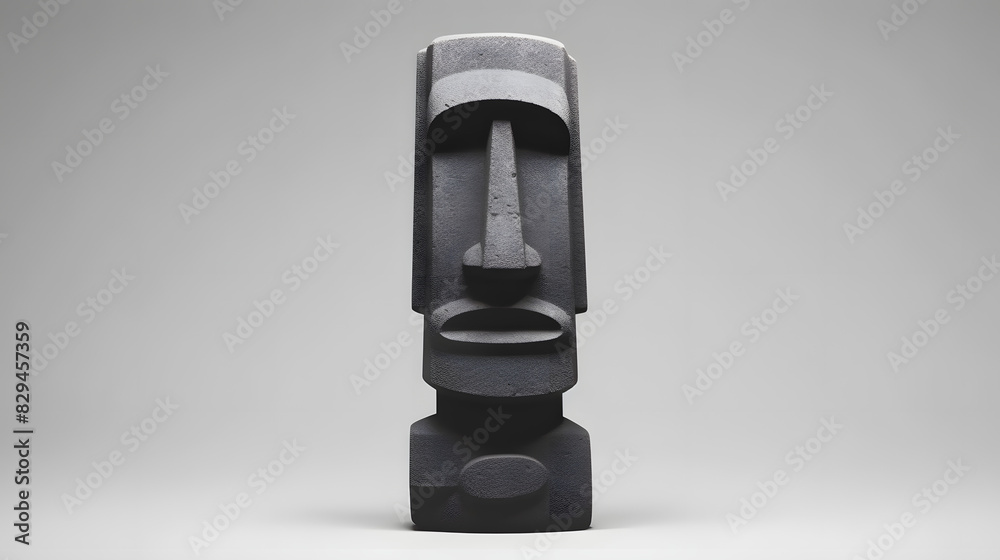 Moai Easter Island statue icon holiday 3d Moai Easter Island statue icon holiday 3d