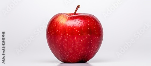 Red apple isolated on white Apple Clipping Path Professional studio macro shooting. copy space available