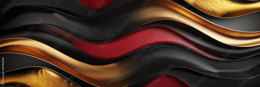 black, gold and Red three-dimensional striped background, triangle/rectangle, black backgroundaspect ratio 2:1, for banner, landing page, website black, gold and Red three-dimensional striped background, triangle/rectangle, black backgroundaspect ratio 2:1, for banner, landing page, website