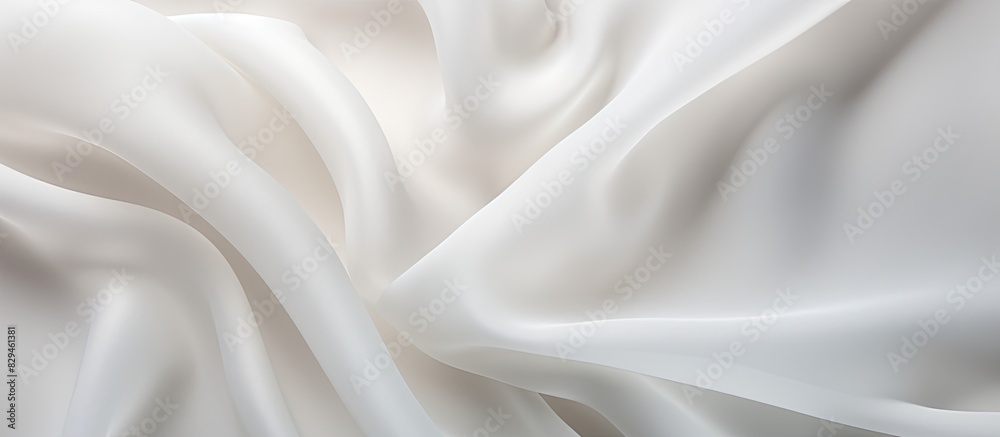Close up white chiffon fabric texture background. copy space available Close up white chiffon fabric texture background. copy space available
