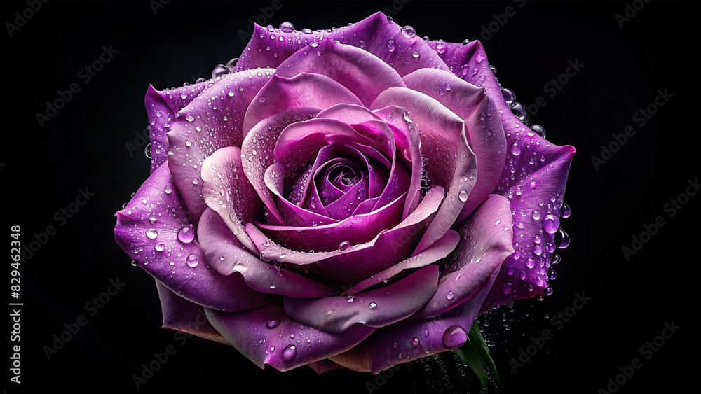 purple rose on black background purple rose on black background