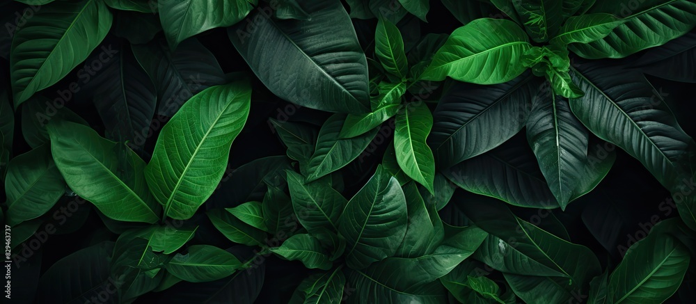 A background image featuring an assortment of vibrant green leaves with copy space A background image featuring an assortment of vibrant green leaves with copy space
