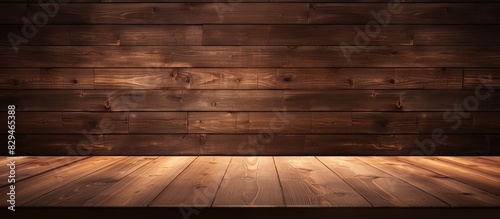 A background image with a wooden plank surface providing a spacious area for placing other elements. Copyspace image photo