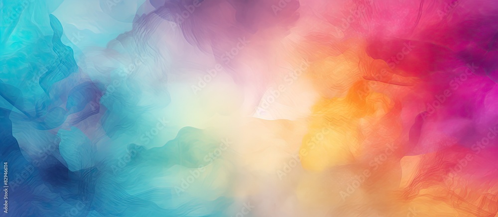 An abstract art style with vibrant colors and a paper texture is perfect for creating a captivating background postcard or any design that requires a gradient The copy space image lends itself to cre An abstract art style with vibrant colors and a paper texture is perfect for creating a captivating background postcard or any design that requires a gradient The copy space image lends itself to cre