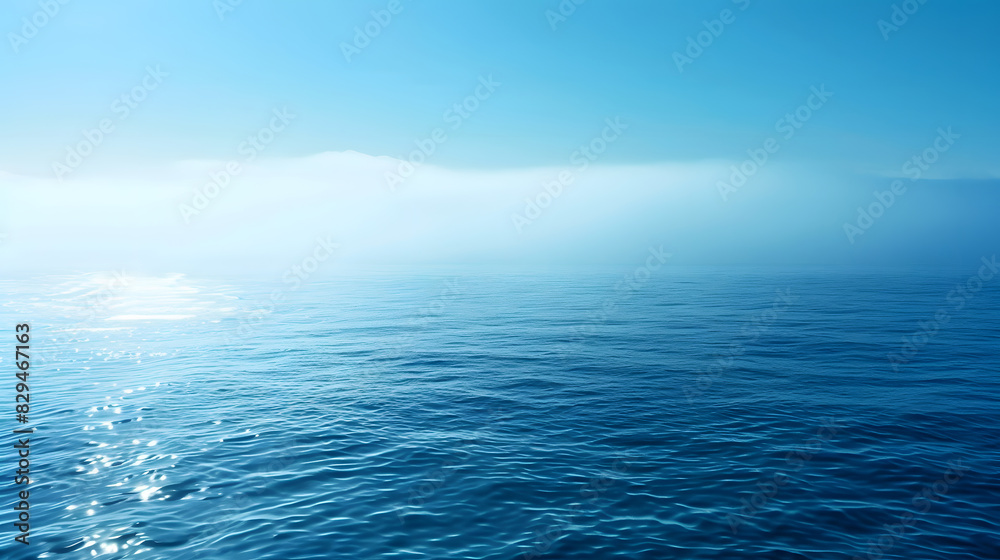 Obraz premium blue sea gradient background. Generative AI.