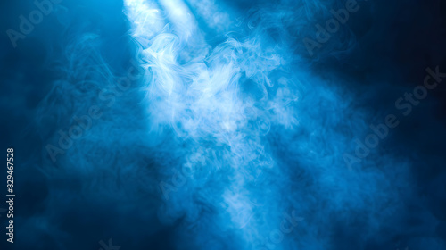 Wallpaper Mural Blue vector spotlight with smoke volume light effect texture background. Generative AI. Torontodigital.ca