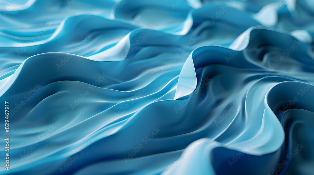 Fototapeta premium blue white light gradient bright background . Generative AI.