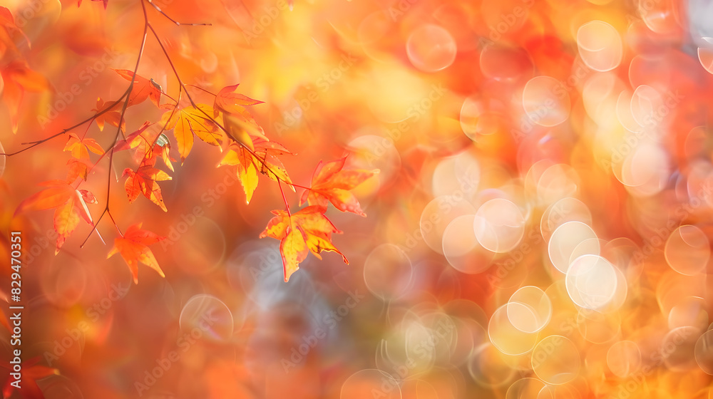 Blurred out fall season abstract nature texture background. Generative AI. Blurred out fall season abstract nature texture background. Generative AI.