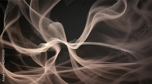 Abstract smoke against black background 