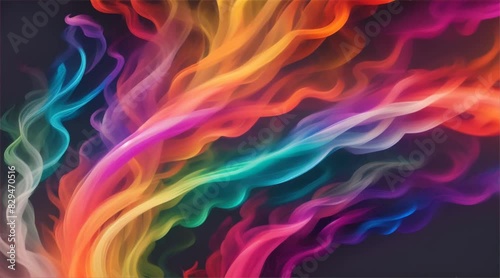 Abstract smoke against black background 
