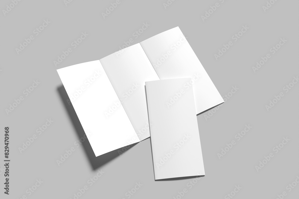 Fototapeta premium Trifold Brochure Blank Mockup