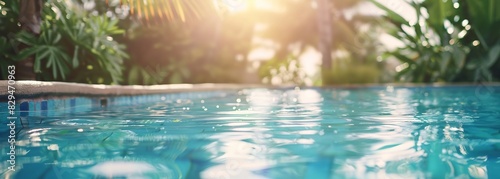 Swimming pool background. Blurred background © Jane Kelly