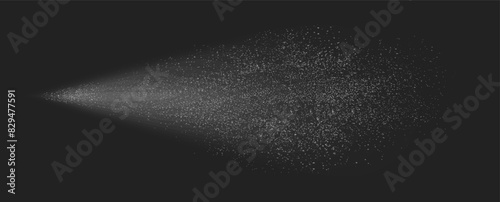 Water spray mist background. Airy water spray, mist, sprayer fog. Water spray, white smoke, dust and dots, mist of atomizer