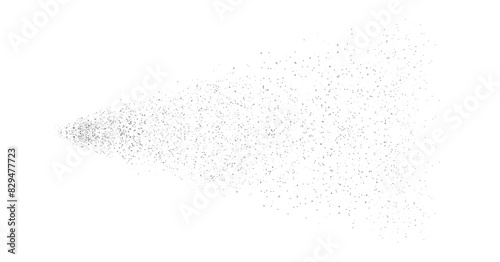 Water spray, white smoke, dust and dots, mist of atomizer. Transparent water shower spray elements, lawn watering, air freshener or irrigation