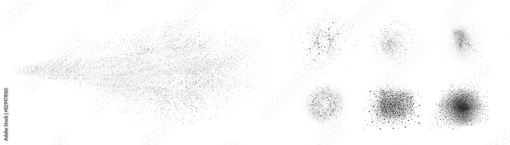 Water spray effect, realistic cosmetic mist, transparent atomizer splash. spraying water in spray bottle