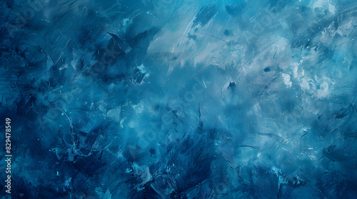 cool blue tones texture background. Generative AI. © tfk
