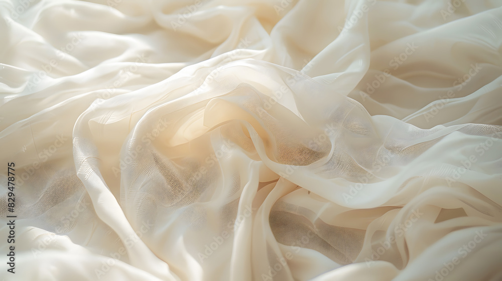 Cream fabric texture background. Generative AI. Cream fabric texture background. Generative AI.