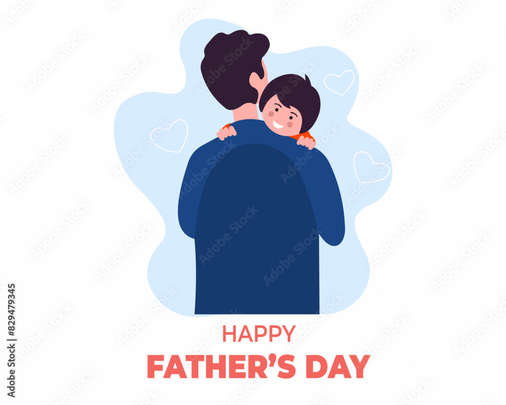 dads taking care of their children fatherhood parenting father's day vector illustration dads taking care of their children fatherhood parenting father's day vector illustration