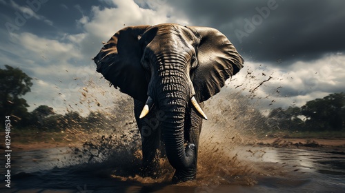Epic moments in the wild Be captivated by the beauty of an elephants journey, beautifully portrayed in an image