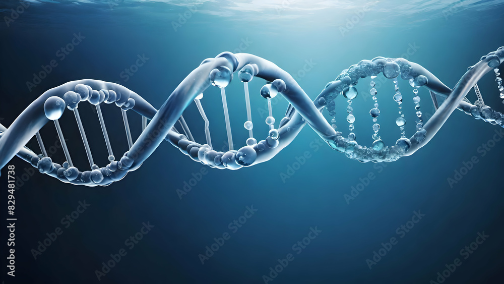 DNA helix Water-scientific design