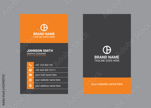 business card design template and modern visiting card design.