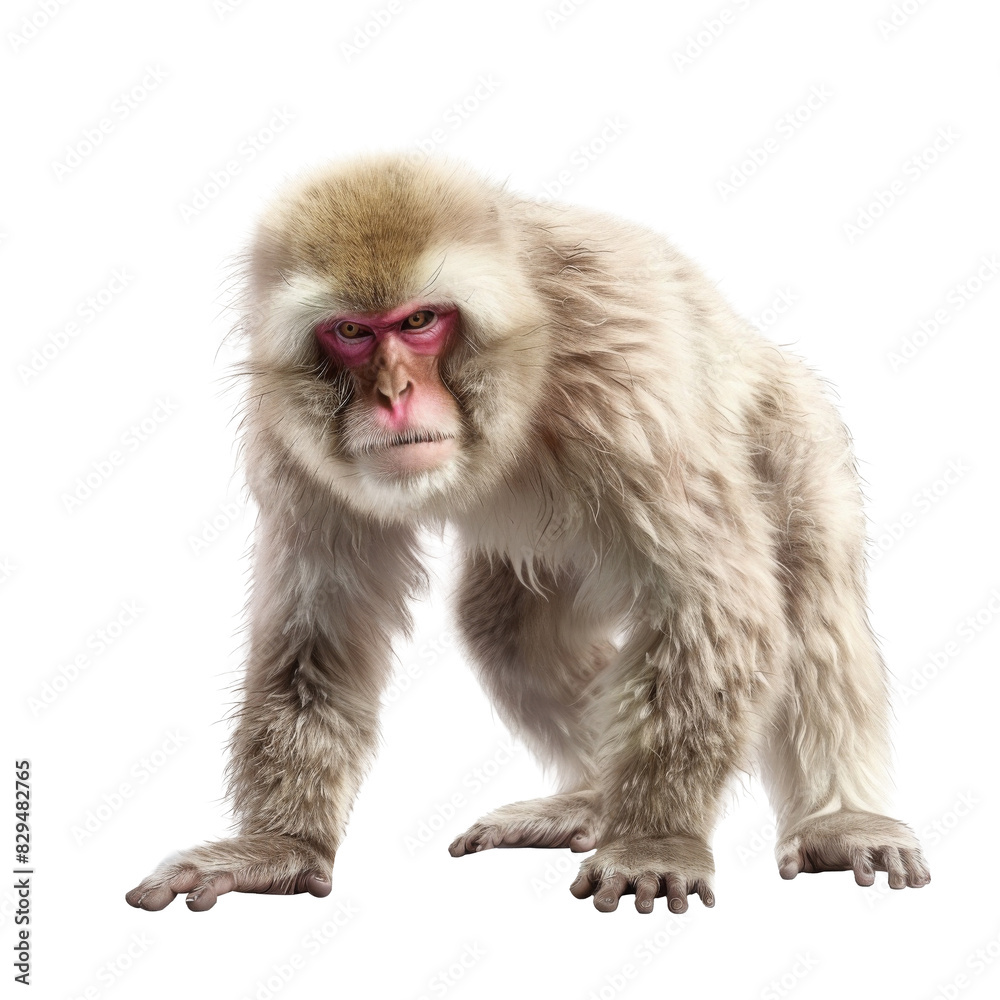 Fototapeta premium Snow japanese monkey