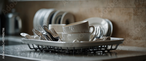 Kitchen white shes clean shwasher open dishwasher dish machine plate equipment interior washer appliance technology housework home domestic