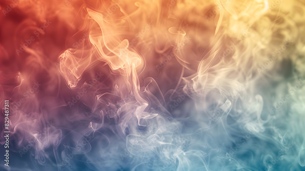 Fototapeta premium Defocused smoke Gradient colors texture background. Generative AI.