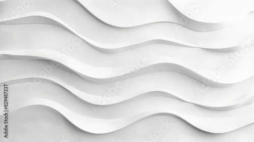 A minimalist white background with a slight, almost imperceptible wave pattern, adding a delicate touch of texture photo
