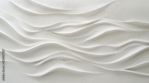 A minimalist white background with a slight, almost imperceptible wave pattern, adding a delicate touch of texture photo