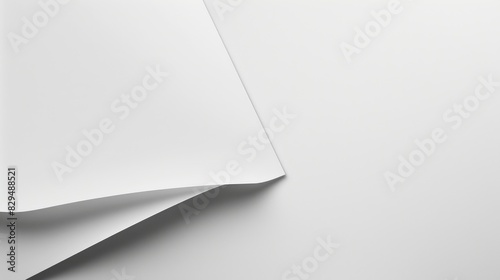 A pure white background with a slight shadow effect at the corners, giving a sense of depth and dimension