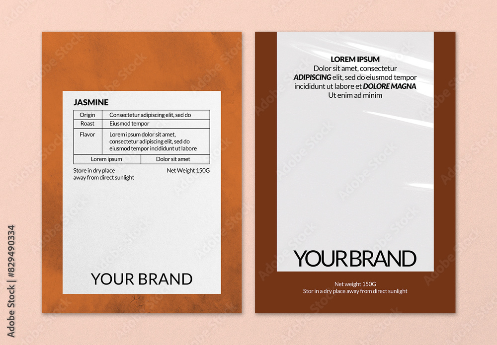 Bold Packaging Poster Template Stock Template | Adobe Stock
