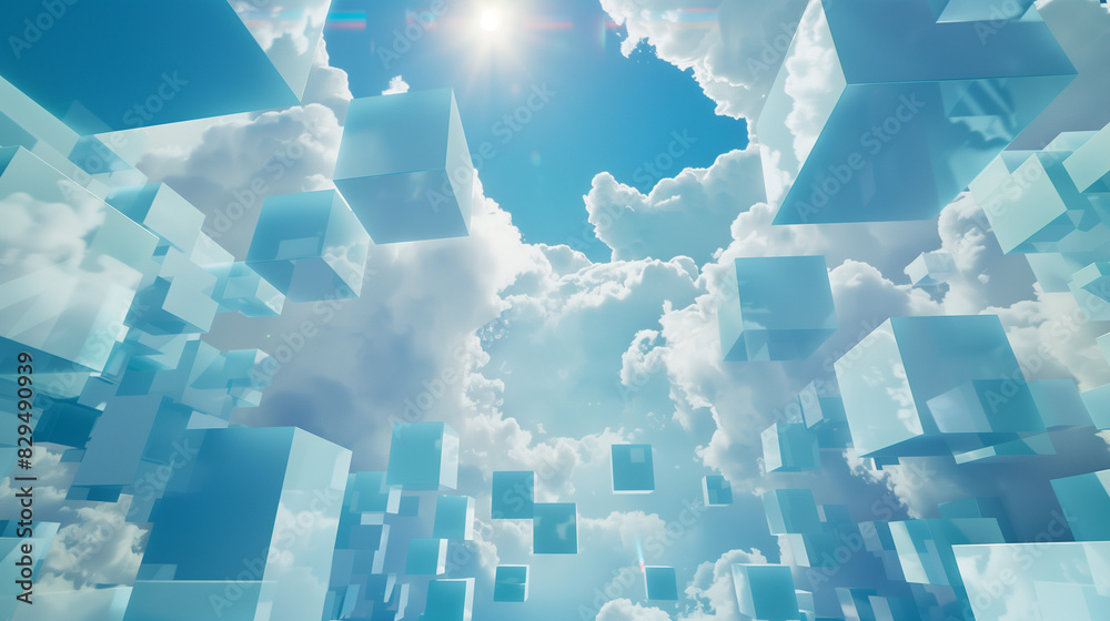 abstract background with cubes abstract background with cubes