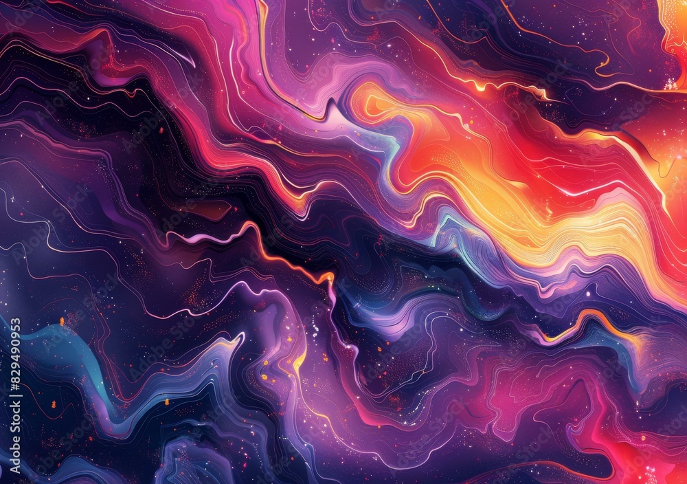 Colorful Liquid Marble Texture Background Colorful Liquid Marble Texture Background