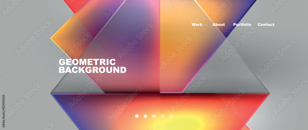 Flowing bright neon gradients geometric abstract background with triangles and lines. Fluid color pattern of color liquid gradient background for wallpaper, banner, background, card, landing page Flowing bright neon gradients geometric abstract background with triangles and lines. Fluid color pattern of color liquid gradient background for wallpaper, banner, background, card, landing page