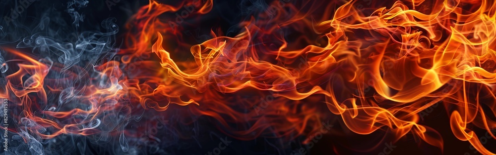 Untamed Beauty of Fiery Waves Untamed Beauty of Fiery Waves