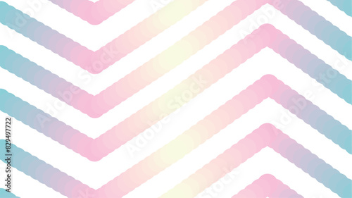 Pastel Gradient Colored Cloudy Zig Zag Stripes Background