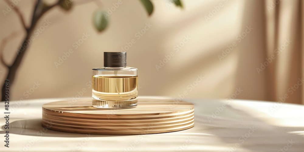 photograph, productive view, cylinder podium with perfume, solid dark black background, realism light setting, natural lighting, contrast photo of stock, place of the text, mockup template photograph, productive view, cylinder podium with perfume, solid dark black background, realism light setting, natural lighting, contrast photo of stock, place of the text, mockup template