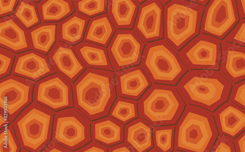 Abstract modern turtle shell seamless pattern. Animals trendy background. Beige decorative vector illustration for print, fabric, textile. Modern ornament of stylized skin