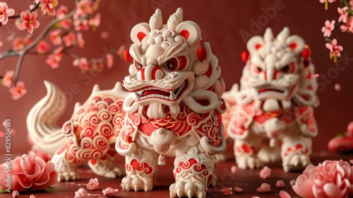 Chinese New Year Lion Dance Performance