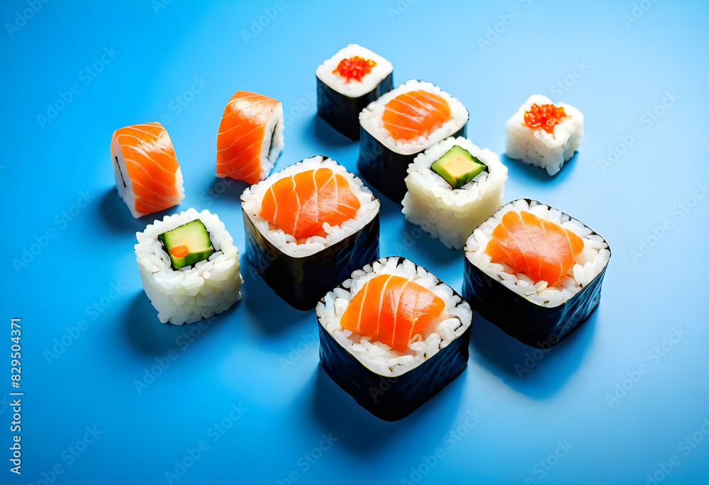 a table of sushi a table of sushi