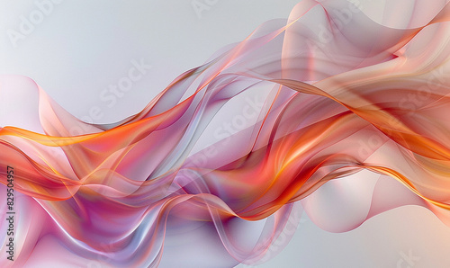 Abstract clean and colorful wavy background for presentation template