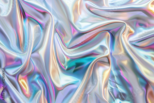Generative ai on theme of beautiful texture metal creasy foil, design natural abstract background