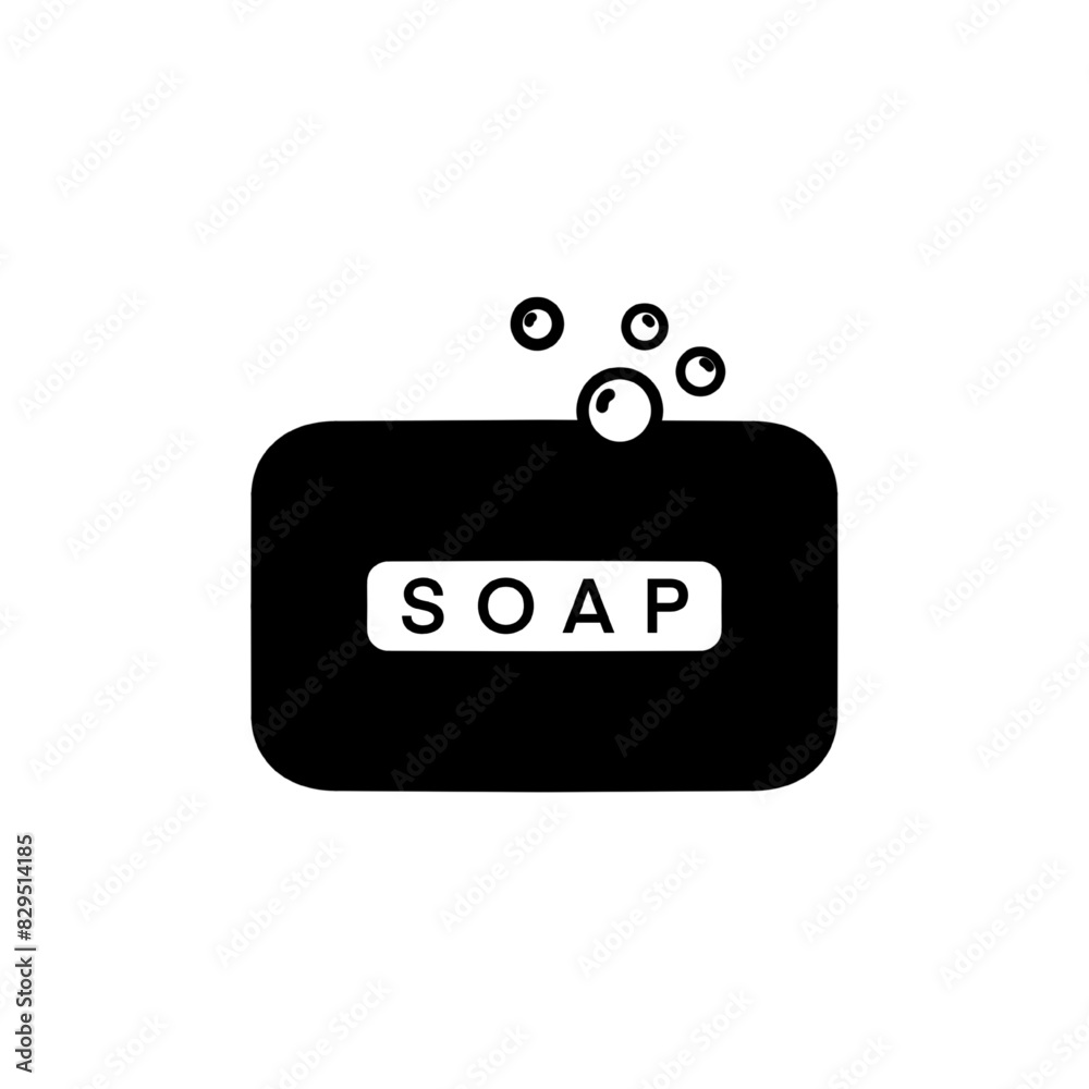 Vector soap and foam icon on white isolated background. Vector soap and foam icon on white isolated background.