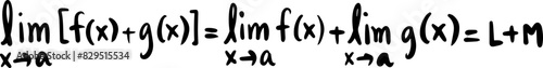 calculus rules math handwritten 