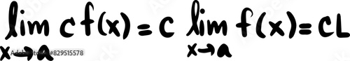 calculus rules math handwritten 